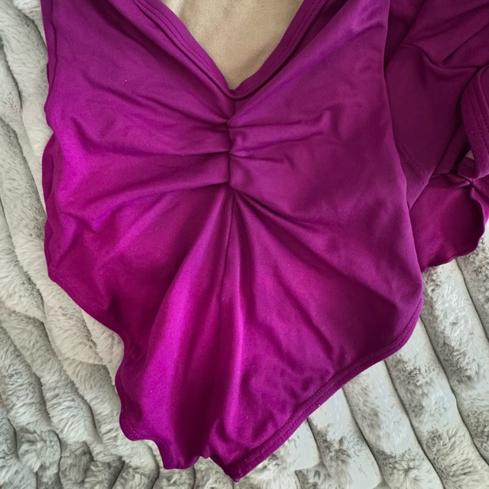So Danca Raspberry Leotard and Skirt Sets - Picture 4 of 12